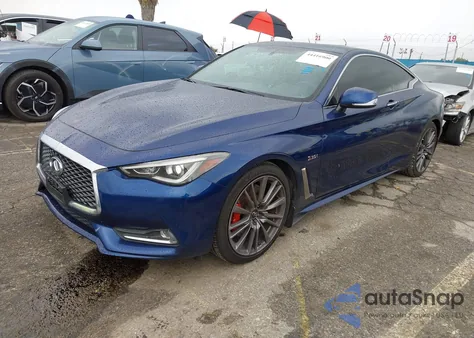 2017 Infiniti Q60 3.0T Red Sport 400 z USA, uszkodzony, nr VIN JN1FV7EK8HM610265